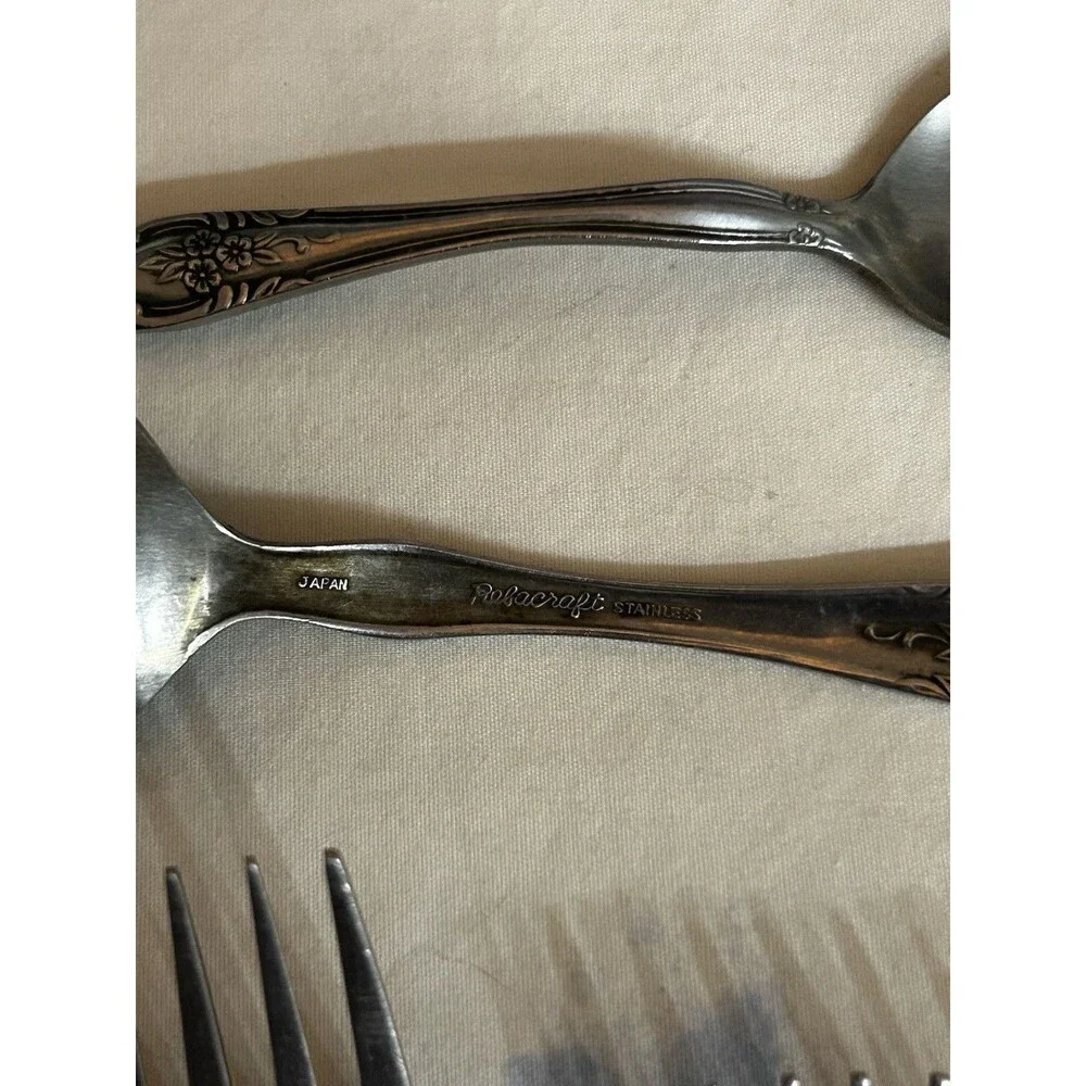 Reed And Barton Rebacraft Fleurette Flatware 15 Pcs Various